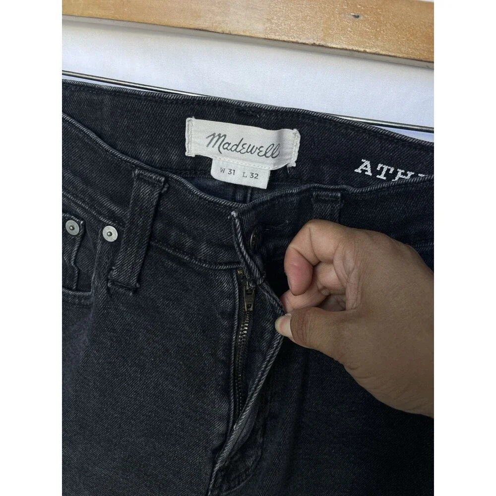 Madewell Athletic Slim Men’s W31 L32 Faded Black Denim Jeans